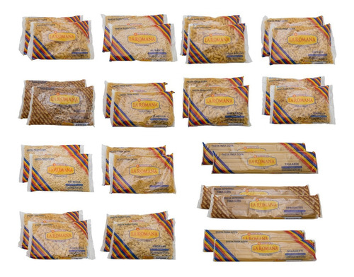 30 Pack Surtido De Pasta La Romana 15 Variedades