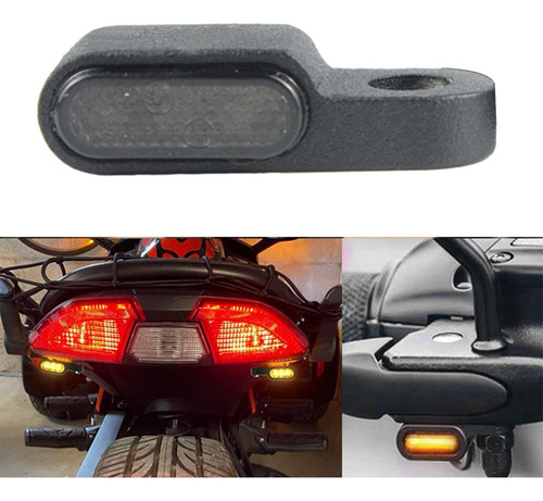 Un Par De Indicadores De Motocicleta De 12v Manillar Led De