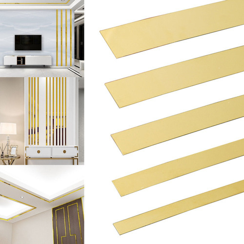 Para . Adhesivo De Pared Con Forma De Espejo, Dorado,