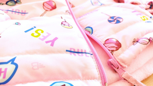 Imagen 3 de 8 de Campera De Abrigo Impermeable Forrada C/polar Bebe Beba Nena