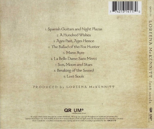 Loreena Mckennitt - Lost Souls (cd Nuevo Import)