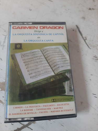 Cassette Casete Carmen Dragon Orquesta Sinfonica