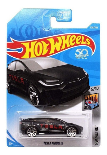 Hot Wheels 2018 Hw Metro Tesla Model X 328/365, Negro