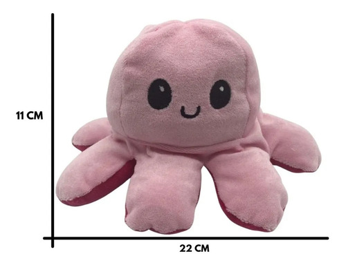Imagem 7 de 8 de Polvo Reversível Bipolar Pelúcia Tik Tok