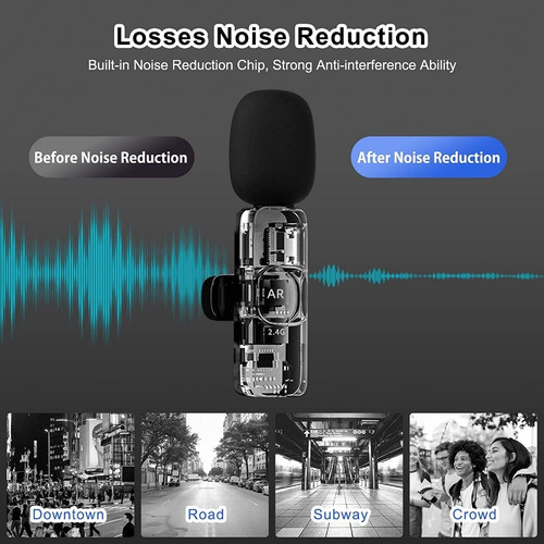 Microfone Lapela Wireless Sem Fio Tipo C