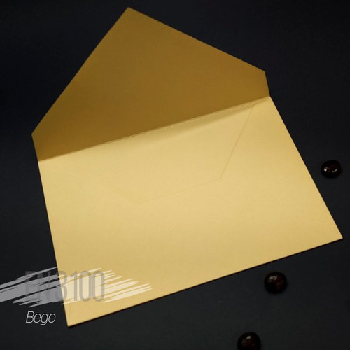 Envelope Bico En 3100 - Bege - 15x21cm - 25 Unidades Bege Liso