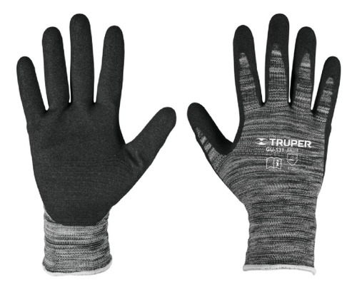 Guantes De Nylon Recubiertos De Nitrilo Arenoso, Ch 17063