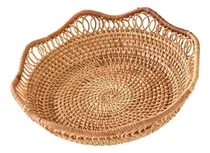 Comprar Cestas De Mimbre Cesta De Frutas Mimbre Organizador Grande 1