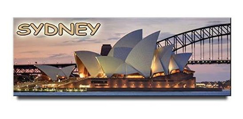 Sydney Opera House Imán Panorámico Para Nevera Australia Tra