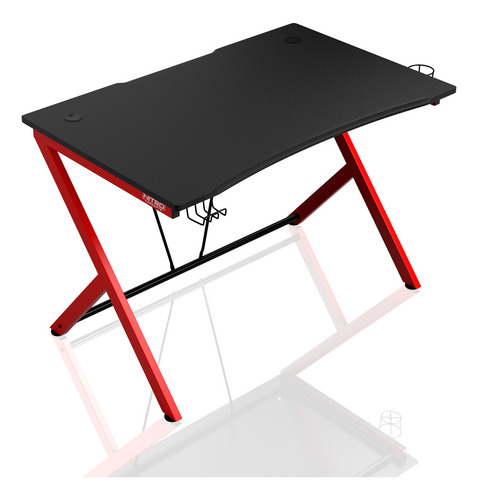 Escritorio Gamer Nitro Concepts - D12 - Negro Y Rojo