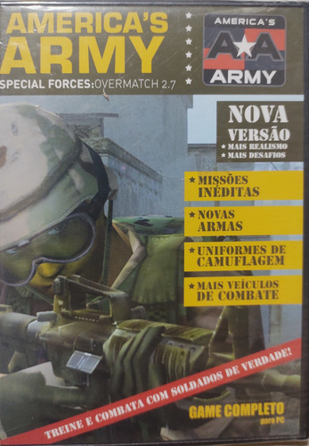 Jogo Pc America's Army Special Forces Overmatch 2.7 Lacrado