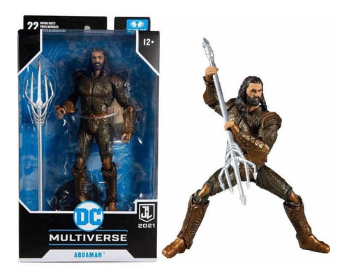 Imagen 2 de 2 de Figura Aquaman Justice League 2021 Dc Multiverse Mcfarlane