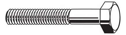 Zoro Select N01060.025.0062 Grade 5, 1/4 -28 Hex Head Ca Aad