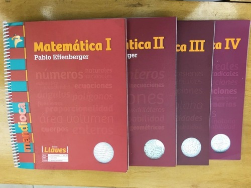 Pack Matematica 1 2 3 Y 4 Llaves - Effenberger - Mandioca