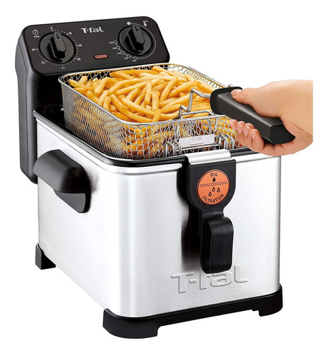 Freidora De Aceite T-fal Filtra Pro Fr512 3 Lts Inoxidable