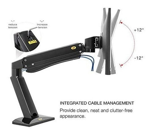 Imagen 6 de 6 de Soporte Ergonómico Para Monitor Extra Grande De Hasta 15kg