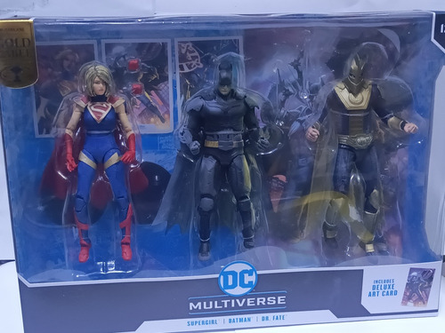 Pack Dc Multiverse Supergirl, Batman,dr.fate Mcfarlane Toys