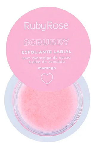 Exfoliante Labial Scrubby Ruby Rose Fresa Hidratante Hb-8525