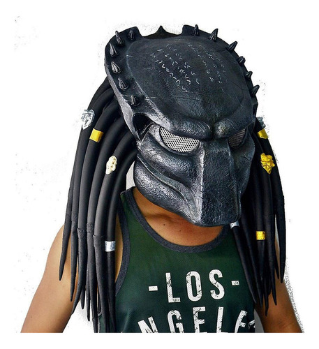 Depredador Casco Halloween Cosplay Disfraz Prop Látex P