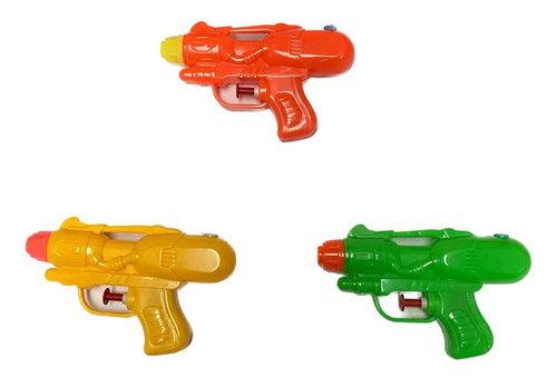 Pistola Lanza Dispara Agua Mini 15 Cm Colores Surtidos