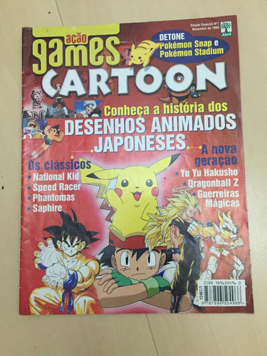 Revista Ação Games Cartoon Dragon Ball Z Pokémon 1999 Z478