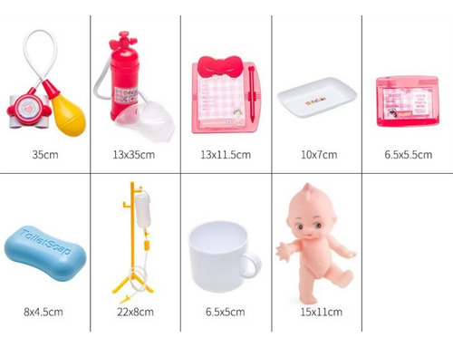 Juego De Juguetes Médicos De Rol Para Niños Con Luces, 52 Pi