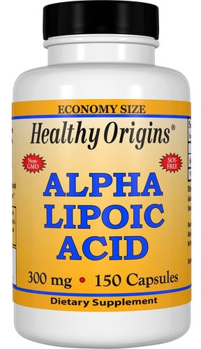 Ácido Alfa Lipóico 300 Mg Healthy Origins 150 Cápsulas