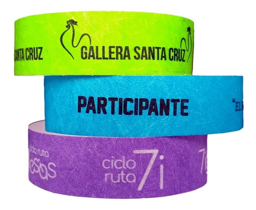 Pulseras De Seguridad De Papel Tyvek Para Eventos, Hoteles