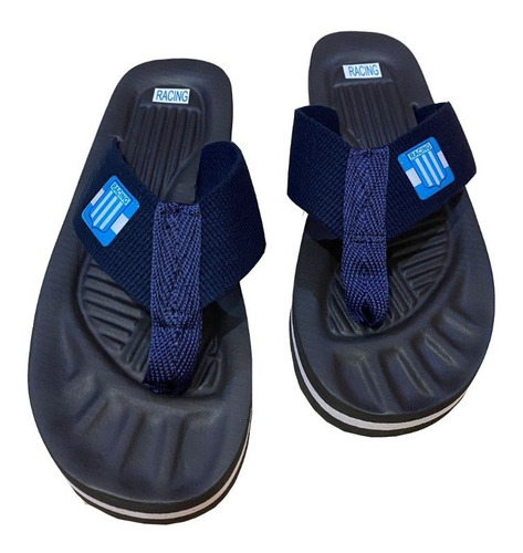 Ojotas De Tela Futbol Termoformadas Chanclas De Racing