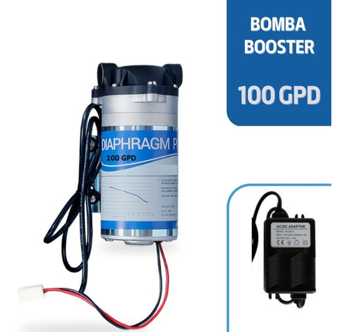 Bomba Booster Osmosis Inversa 100 Gpd Adaptador Corriente
