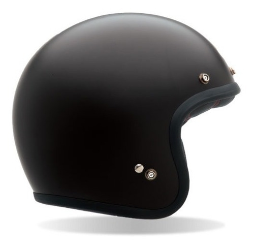 Campana Capacete Old School Custom 500, color negro mate