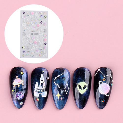 Lindas Pegatinas De Uñas En Relieve 5d Flor Animal 5d-k149