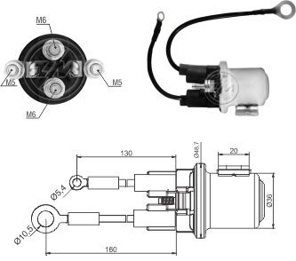 Solenoide O Automatico Auxiliar 24v Volvo 240 Zm 2408