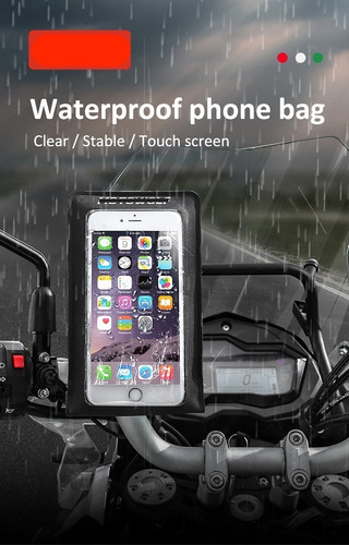 Imagen 9 de 10 de Soporte Portacelular Impermeable Motocicleta Base Celular