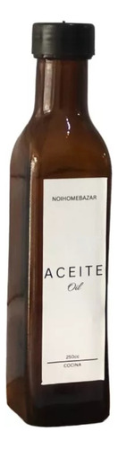  Aceitera 250cc Vinagrera Soja Aceto Limon Ambar Tapa Rosca