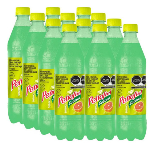 Peñafiel, Refresco Sabor Toronja 600 Ml, Botella Pet (12 Pac