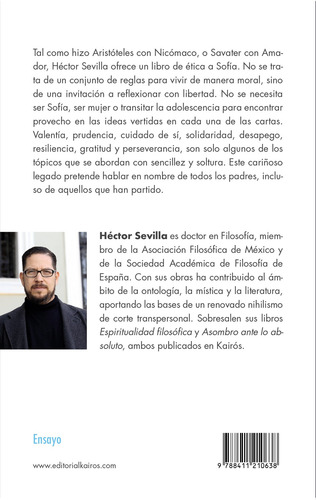 Ética para Sofía: Cartas de un filósofo a su hija, de Sevilla, Héctor. Editorial Kairos, tapa blanda en español, 2022