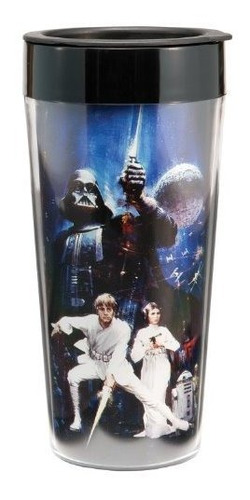 Vandor 99051 Star Wars 16 Oz Taza Del Viaje De Plástico, De 