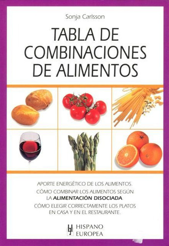 Imagen 1 de 3 de Tabla De Combinaciones Alimentos, Carlsson, Hispano Europea