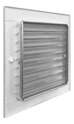 Rejilla De Ventilación 20x20 Con Mosquitero (exterior 25x25)