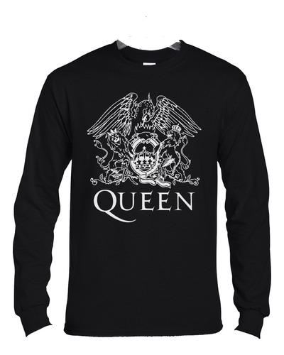 Polera Ml Queen Logo Aguila Rock Abominatron