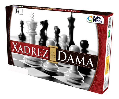 Jogo De Tabuleiro Xadrez E Dama Estratégia Em Dose Dupla