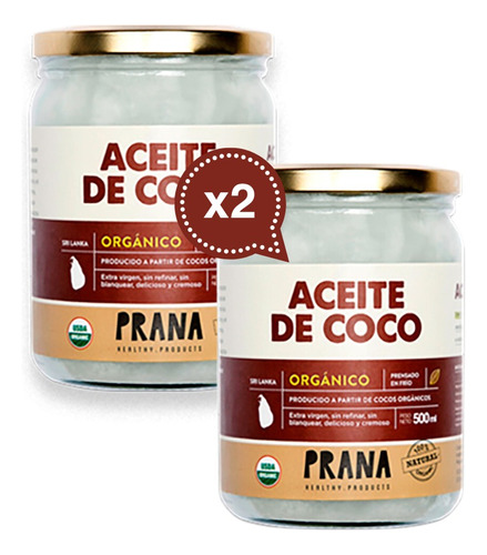 Aceite De Coco Virgen Prana 1kg Orgánico
