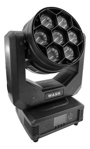 Moving Wash 7 x 40 W RGBW con zoom