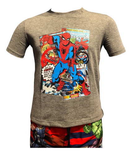 Remera Marvel Spider Man Comics Niño