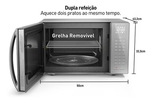 Micro-ondas Nn-st67lsru 34 Litros Inox Panasonic 127v 110V
