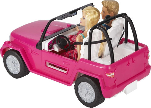 Coche Barbie Crucero De Playa Con Muñeca Barbie En Vestid...