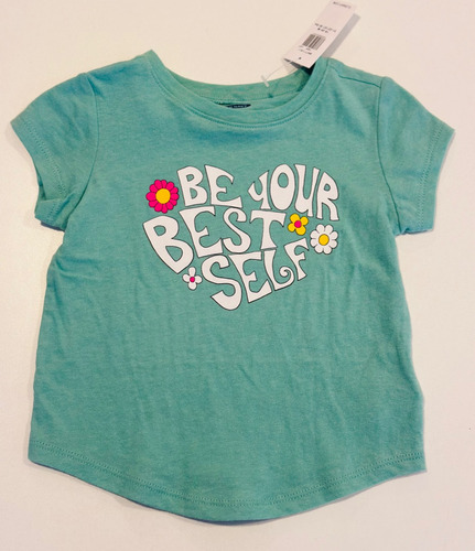 Remera Old Navy Beba 18-24 Meses  Verde