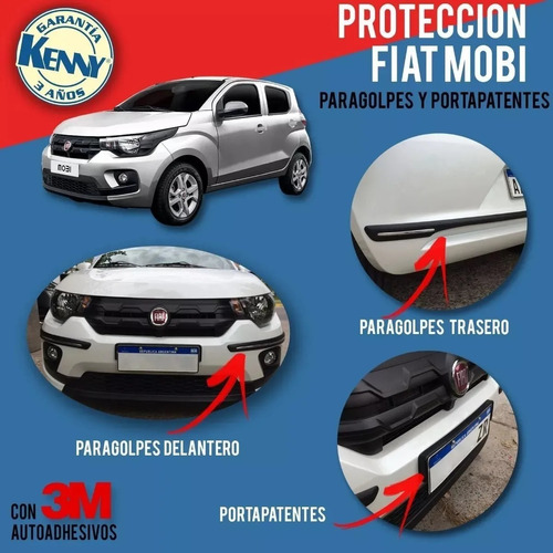 Accesorios Fiat Mobi Way Proteccion Puertas Y Paragolpes X3
