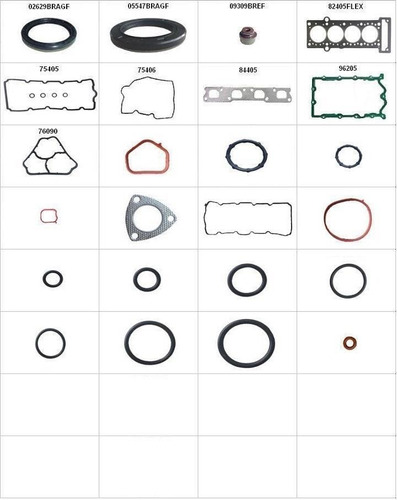 Jogo De Juntas Completo Do Motor Para Veiculo Fiat Palio Wee